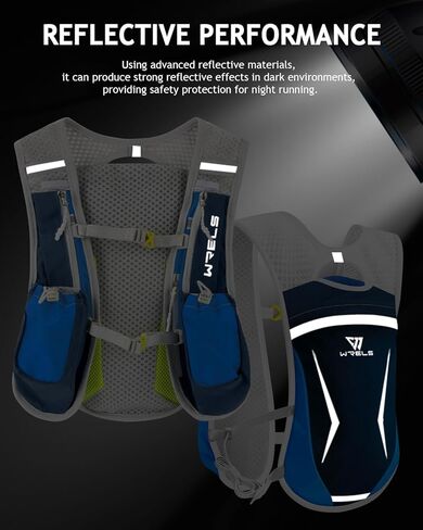 ترطيب الجري للرجال نساء ، حقائب ظهر مائية خفيفة الوزن 5L مع 1.5 لتر من المثانة المائية المقاومة للتسرب ، وسترة الترطيب لركوب الماراثون الركض المشي لمسافات طويلة in Kuwait