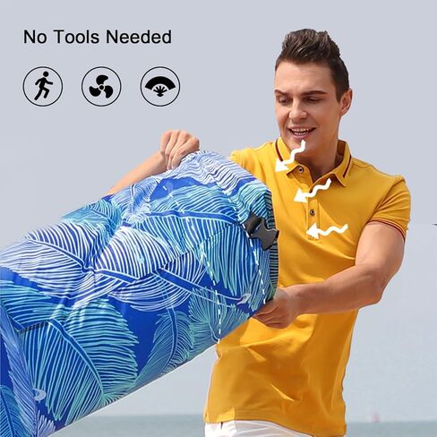 Inflatable Beach Air Lounger, Portable Blow up Couch for Camping in Kuwait