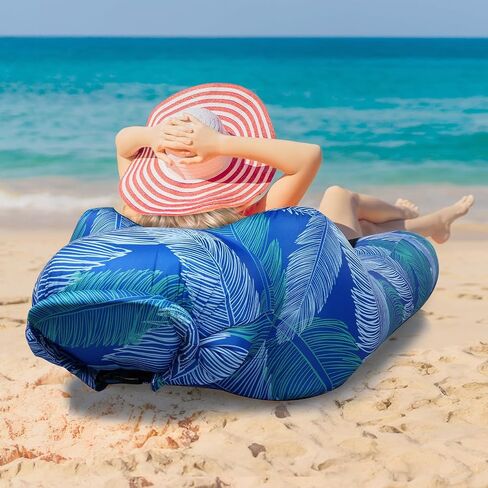 Inflatable Beach Air Lounger, Portable Blow up Couch for Camping in Kuwait