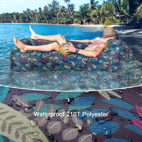 Inflatable Beach Air Lounger, Portable Blow up Couch for Camping in Kuwait