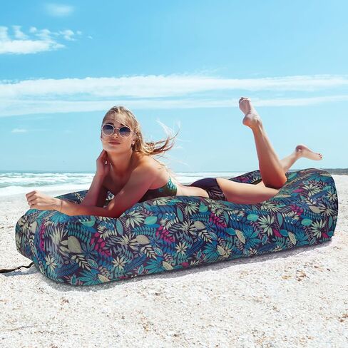 Inflatable Beach Air Lounger, Portable Blow up Couch for Camping in Kuwait