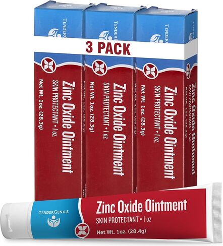 Zinc Oxide Ointment for Adults and Babies - 1 oz Diaper Rash Ointment - Skin Protectant for Diaper Rashes, Cuts, and Burns in Kuwait
