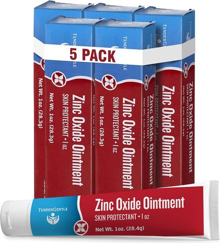 Zinc Oxide Ointment for Adults and Babies - 1 oz Diaper Rash Ointment - Skin Protectant for Diaper Rashes, Cuts, and Burns in Kuwait