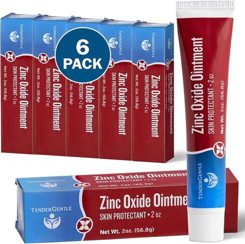 Zinc Oxide Ointment for Adults and Babies - 1 oz Diaper Rash Ointment - Skin Protectant for Diaper Rashes, Cuts, and Burns in Kuwait