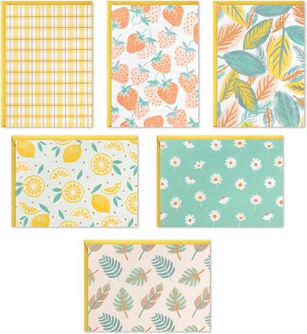 Hallmark Minimalist Thank You Note Card Assortment (48 Blank Cards with Envelopes) Mint Chevron, Blush Polka Dot, Stripes in Saudi Arabia