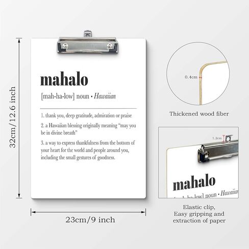 Clipboards, Inspirational Resilience Wooden Clip Boards for Office Classroom Teacher Student Doctor Nurse, Motivational Gifts for Women Men Teens, Standard A4 Letter Size 9x12.6 Inch in Kuwait