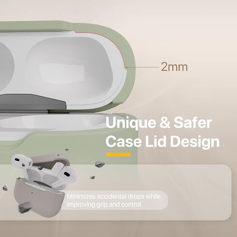 MAGEASY Designed for AirPods Pro 2 Case - Shockproof Protective Case for AirPods Pro & Pro 2, Stain-Resistant, Smooth & Skin-Friendly, Support Wireless Charging - Skin (Starlight White) in Saudi Arabia