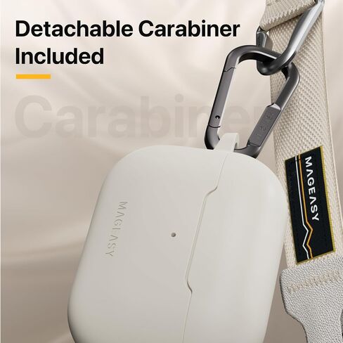 MAGEASY Designed for AirPods Pro 2 Case - Shockproof Protective Case for AirPods Pro & Pro 2, Stain-Resistant, Smooth & Skin-Friendly, Support Wireless Charging - Skin (Starlight White) in Saudi Arabia