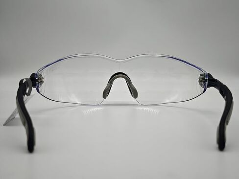 نظارات أمان احترافية ANSI Z87+ مضادة للضباب، مثالية للعمال والميكانيكا ومواقع البناء، عدسة كمبيوتر مع حماية من الأشعة فوق البنفسجية 400، تناسب النظارات الطبية، خالية من البراغي والمعادن in Kuwait