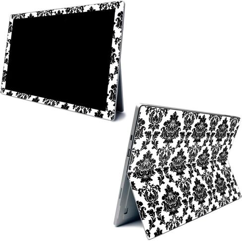 Skin Mayyskins لـ Microsoft Surface Pro 7 - Damask Vintage | غلاف الالتفاف الواقي ، الدائم ، والفريد من نوعه | من السهل تطبيق الأنماط وإزالتها وتغييرها | صنع في الولايات المتحدة in Kuwait