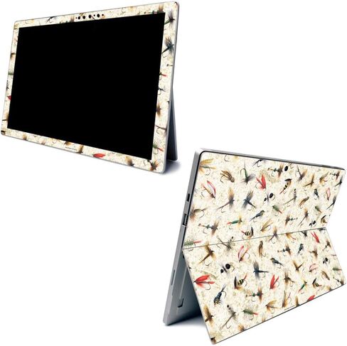 Skin Mayyskins لـ Microsoft Surface Pro 7 - Damask Vintage | غلاف الالتفاف الواقي ، الدائم ، والفريد من نوعه | من السهل تطبيق الأنماط وإزالتها وتغييرها | صنع في الولايات المتحدة in Kuwait