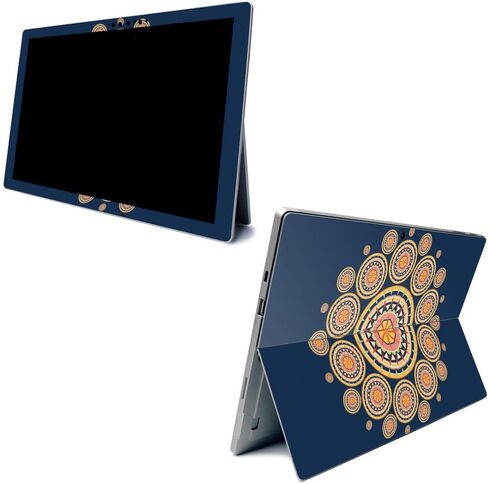 Skin Mayyskins لـ Microsoft Surface Pro 7 - Damask Vintage | غلاف الالتفاف الواقي ، الدائم ، والفريد من نوعه | من السهل تطبيق الأنماط وإزالتها وتغييرها | صنع في الولايات المتحدة in Kuwait