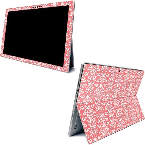 Skin Mayyskins لـ Microsoft Surface Pro 7 - Damask Vintage | غلاف الالتفاف الواقي ، الدائم ، والفريد من نوعه | من السهل تطبيق الأنماط وإزالتها وتغييرها | صنع في الولايات المتحدة in Kuwait