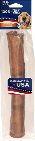 Pet Factory 100% Made in USA Beefhide 5" Chip Rolls Dog Chew Treats - Peanut Butter Flavor, 20 Count/1 Pack in Kuwait