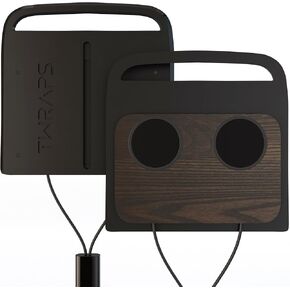 Dual Phone Charging Pad for Rivian R1T & Rivian R1S 2021-2024 Compatible with MagSafe iPhone 14, 15 - Armrest Fast Charger, Center Console Phone Mount Dock (Dark Ash Wood Skin)