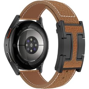 XINGYAS Leather Magnetic Watch Band Compatible for Samsung Galaxy Watch 7 Band 40mm 44mm 42mm 46mm 43mm 47mm 45mm, Replacement Strap for Women 20mm Watch 7/6/5/4/FE/6 Classic/4 Classic/5 Pro/Active 2
