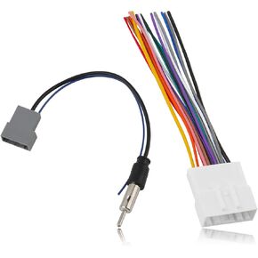 Radio Harness for Car Stereo with Antenna Adapter,Aftermarket Radio Wiring Harness Compatible with Nissan Subaru Infiniti,Stereo Wiring Harness Adds Radio Wire Harness Car Accessories