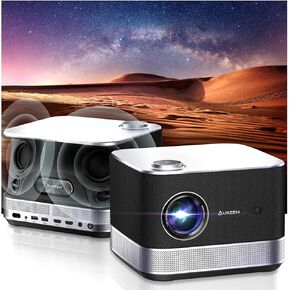 BOOM 3 3-in-1 Smart Projector with 120" Portable Projector Screen, Surrounding Sound & 36W Speakers, AI Auto Focus & Keystone, Netflix Official 4K Supported 500 ANSI Home Outdoor proyector