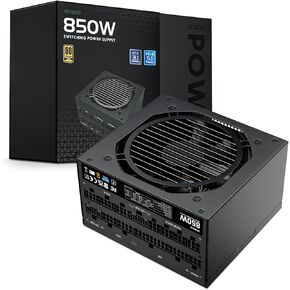 Vetroo 850W مزود الطاقة المزدوج PCIE 5.1 ​​ATX 3.1 جاهز ، 80 زائد GOLD GOLD MODULAS