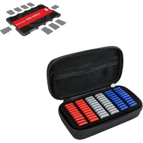 Slim Size + EVA：Credit Card Size TF Card case with EVA PU TF Card case
