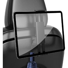 OATSBASF Rear Seat Tablet Mount for Tesla Model Y Model 3, 360°Rotatable Headrest Tablet Holder Headrest Stand Cradle Accessories, with 2 Hooks for 4.7"-13" Mobile Phone