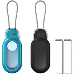 2 Pack SmartTag2 Rugged Case, Samsung Smart Tag 2 Pet Collar Case, Tracking Device Protective Cover with Wire Cable Lock for Samsung Galaxy 2023 Waterproof Anti-Lost Protective