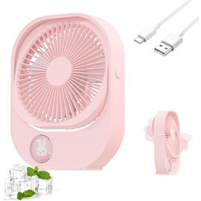 MIPOW X MIFFY 1500MAH مروحة مكتب قابلة لإعادة الشحن - 330 ° مروحة مصغرة قابلة للتدوير مع مراوح شخصية صغيرة محمولة ومحمولة لمكتب مكتب وسفر في الهواء الطلق وتبريد غرفة نوم (2H شحن/5H كحد أقصى)