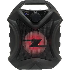 Bass Rockers JBK-411 TF/USB MP3 Player Bluetooth Portable Hi-Fi Speaker - 1 Pack