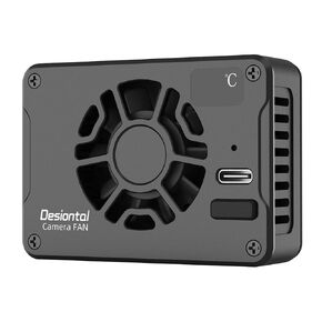 Camera Cooling Fan, Quiet Dual-Fan Cooling System for DSLR/Mirrorless Cameras, Adjustable Speed, USB-Powered, Compatible for 4K Video Recording (US-ICool-F01)