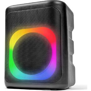Carry-on Soundtrack Portable Bluetooth Speaker - Dual Microphone Inputs with LED Lighting - Outdoor Speaker with Superior Sound - Lightweight Design Great for Indoor/Outdoor Events - 5V/2A Charging