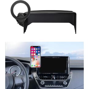 MaserWeller Car Phone Holder for 2019-2025 Toyota Corolla 2022 2023 2024 Corolla Cross Accessories 8-inch Screen Fixed Clip, 360° Rotation Phone Mount Compatible with MagSafe, Cell Phone Holder