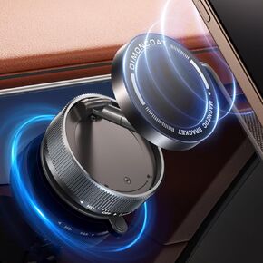 Vacuum Magnetic Phone Holder Stand [89+LBS Strongest Suction & 24*N55 Ultra Magnetic] 360° Adjustable Car Phone Mount for MagSafe Suction Cup, Compatible with Car/Gym/Mirror for iPhone 16 15