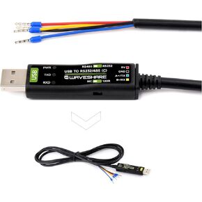 USB to RS485 /RS232 Converter Board, Original FT232RNL Chip Stable Transmission, Onboard Power and Signal Indicators, Supports Mac Linux Android Win11/10/8.1/8/7,etc.