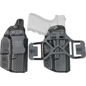 Qualifier 2-in-1 Holster Made for Taurus GX2 Holster IWB and OWB, Inside Clip and Outside Waistband Strap, Adjustable Cant Retention, Made from Boltaron, Ambi
