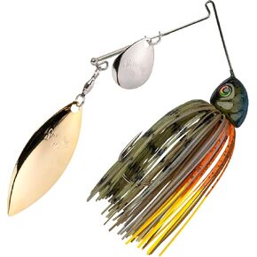 Strike King (TGHCSB12CW-234) Tour Grade Heavy Cover Spinnerbait Fishing Lure, 1/2-Ounce, Size 5/0 Gamakatsu Siwash Hook, Colorado/Willow Blades, Contoured Head, Hand-Tied Skirt, Bluegill