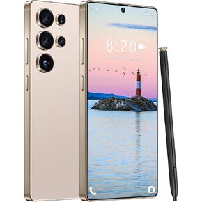 I25 Ultra 5G Unlocked Phones, Built in Pen, 7000mAh Long Battery Life Smartphone, 6.99" HD Screen Unlocked Cell Phone, 8+256GB Phone Android14, Face ID/Fingerprint Lock/Dual SIM/GPS (Gold)
