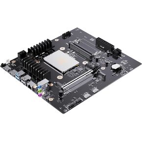 MINISFORUM BD795m Mini PC Motherboard AMD Ryzen 9 7945HX DDR5 Barebone Gaming PC, 2X PCIe4.0 SSD,2xSATA3.0 HDD/SSD, HDMI2.1|DP1.4|, M.2 2230 Key E Slot