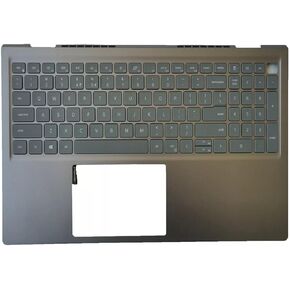 New Replacement for Dell Inspiron 15Pro 5510 5515 Laptop Upper Case Palmrest Backlit Keyboard Assembly Part 06P0TG 6P0TG Gray