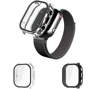 2 حزمة حزمة شاشة واقي حالة متوافقة مع Cosmo jrtrack 3/4 Kids Smart Watch ، غطاء واقٍ من أجهزة الكمبيوتر الشخصي الثابت للغاية.