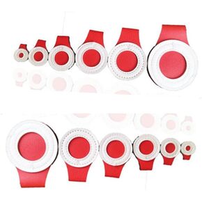 TOASIS Slingshot Target Outdoor Shooting Practice 4 Layers Fabric Discs Targets 12pcs Assorted Sizes