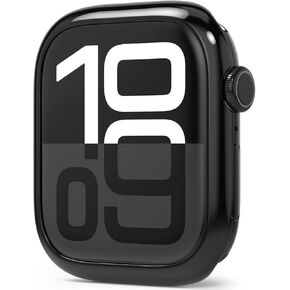 تصميم Ringke Bezel [إطار من الفولاذ المقاوم للصدأ الأنيق] متوافق مع Apple Watch Series 10 (46 مم) ، وغطاء مضاد للخدش مصمم لـ Apple Watch 10 46 مم - 46-01 (ST) Silver