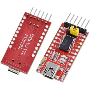 2 قطعة من FT232RL MINI USB إلى وحدات محول المحول التسلسلي TTL ، 3.3V/5.5V.