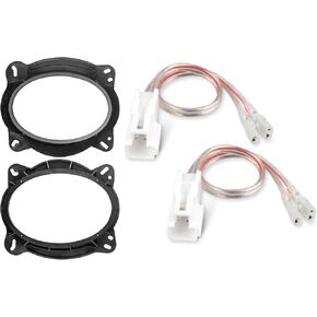 6" x 9" Front Door Speaker Bracket Adapter w/Car Door Speaker Wiring Harness for Toyota Corolla 2010-2013, Camry 2002-2008, Prius 2010-2012 6 x 9" Aftermarket Audio Speaker Spacer Ring Holder 2 PCS