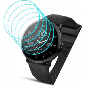 [5 Pack] for OWMSIC Smart Watch S51 Screen Protector Tempered Glass Film 1.39" [9H Hardness][Anti-Scratch][Anti-Fingerprint][Bubble Free] Screen Protector for OWMSIC S51 Smartwatch
