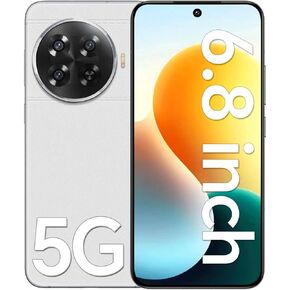 Unlocked Phones X300,8+256GB / 6.8" LCD Display/48+108MP Camera/6800mAh Battery/5G/ Face ID/GPS Mobile Phone/Dual-SIM/Android 13 Cell Phone(Black)