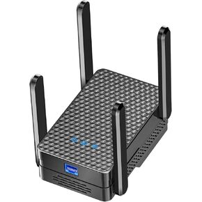 WiFi 6 Extender Signal Booster ، Enternet Booster Extender for Home ، Dual-Band Wireless WiFi Repeater 10x بشكل أسرع من أي وقت مضى ، Mesh WiFi Easy Setup