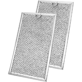 Microwave Grease Filter Fits for Whirlpool Maytag KitchenAid JennAir Amana Magic Chef Admiral Replaces W10535950 PS8769987, Aluminum Mesh Filters, 2PCS