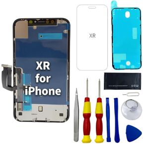 for iPhone XR Screen Replacement 6.1 inch,LCD Display Touch Screen Digitizer Assembly with Repair Tools, Compatible with Model A1984, A2105, A2106, A2108