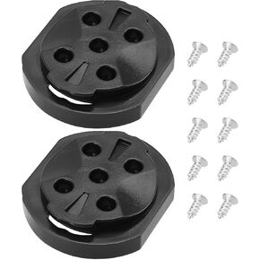 2 Sets Bike Computer Bracket Mount Fixed Base Stopwatch Bracket Fixed Male Seat Dial Fixing Base Compatible with Garmin 32x29x2mm Black