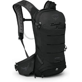Osprey Raptor 10L Men's Mountain Biking Backpack with Hydraulics Reservoir, Pediment Grey